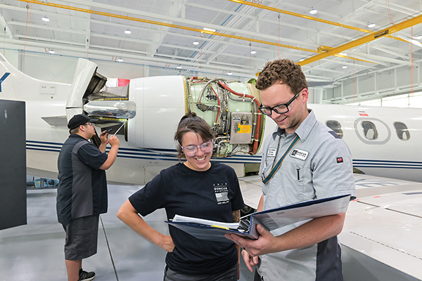 04.1 Fact-Spring 2026_Learjet_LtoR Ethan Rivera, Sandy Bastell, David Lidman BTL (7)-2.jpg
